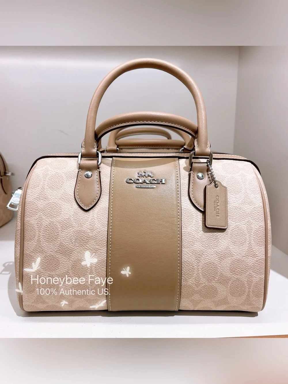 Coach satchel tan